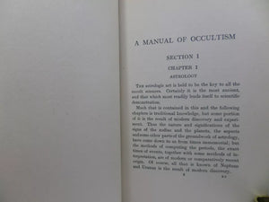 A MANUAL OF OCCULTISM BY SEPHARIAL 1918 [WALTER GORN OLD]