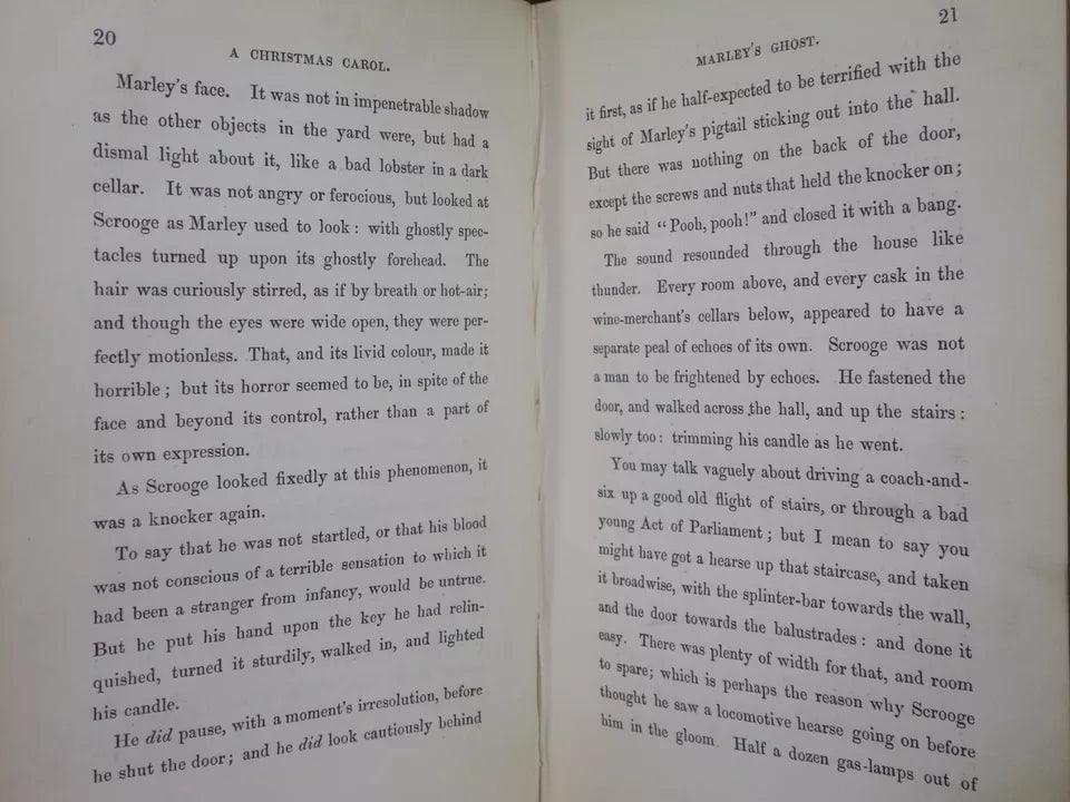 A CHRISTMAS CAROL BY CHARLES DICKENS 1844 FOURTH EDITION