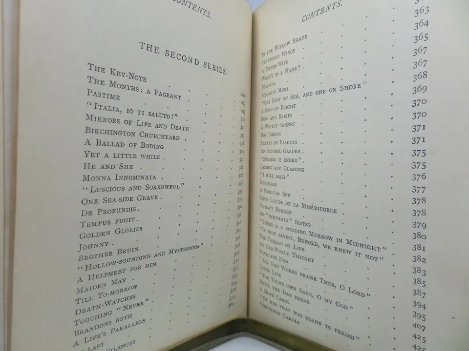 POEMS BY CHRISTINA G. ROSSETTI 1892 FINE LEATHER BINDING BY MUDIE