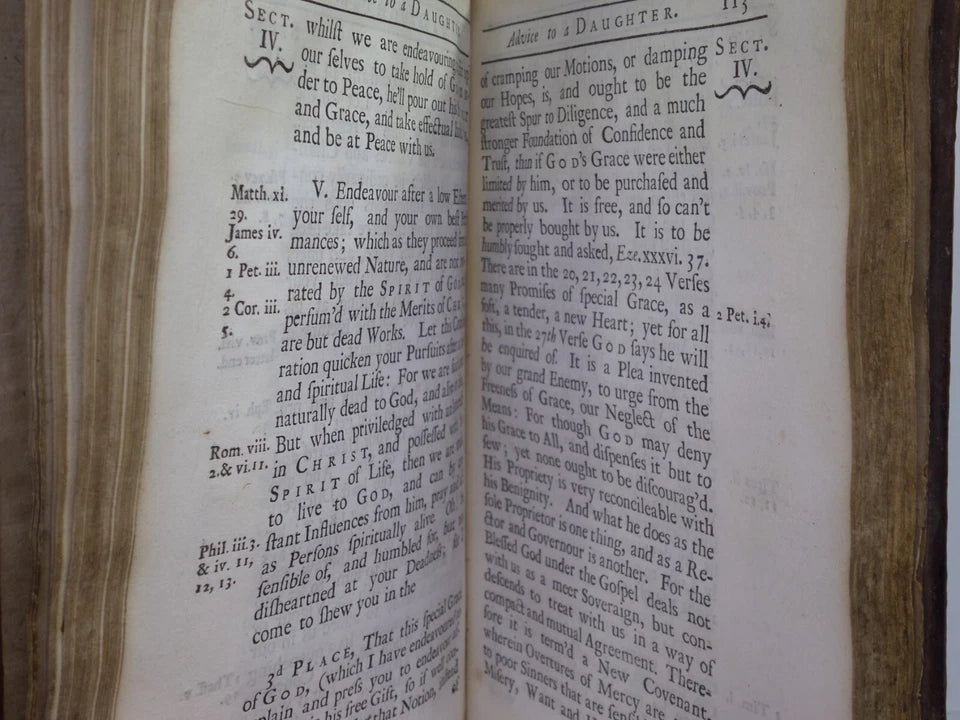 RELIGIOUS AND CHRISTIAN ADVICE TO A DAUGHTER WRITTEN BY A LADY 1714