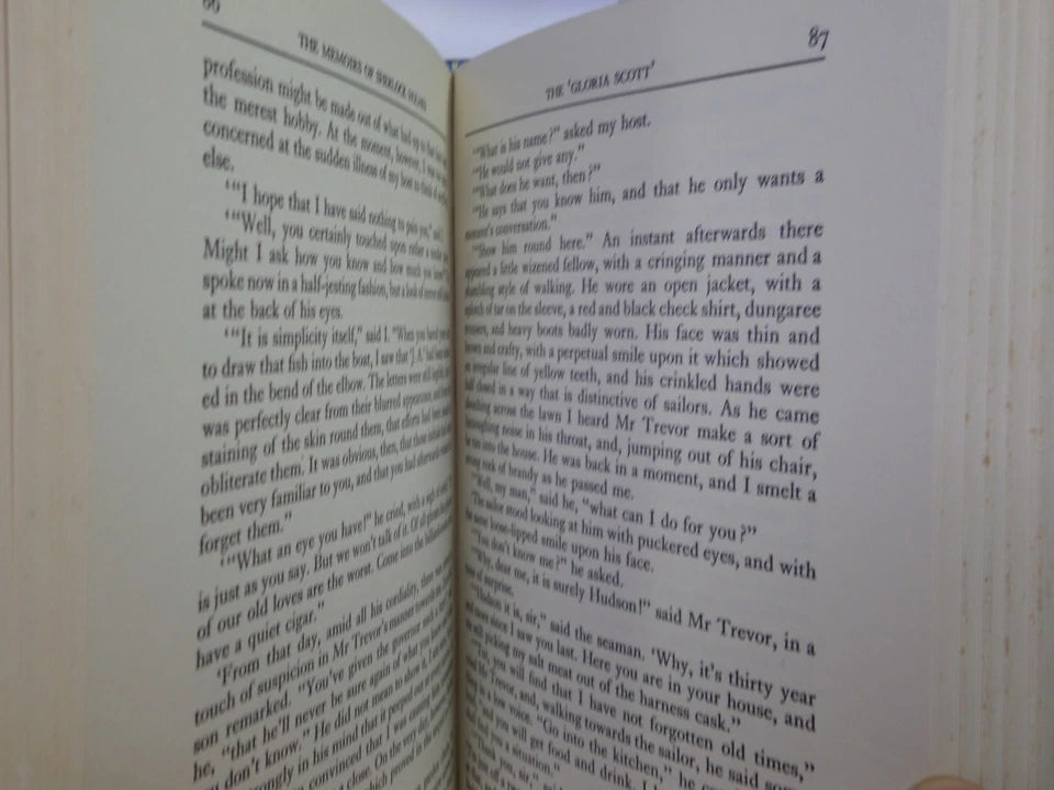 THE ADVENTURES AND MEMOIRS OF SHERLOCK HOLMES BY ARTHUR CONAN DOYLE 1974 FINE BINDING
