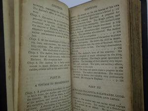 GULLIVER'S TRAVELS BY JONATHAN SWIFT 1808 FINE LEATHER BINDING