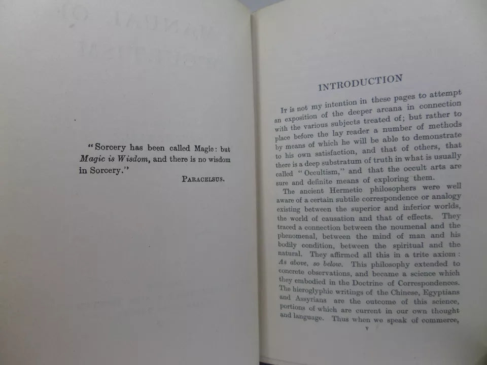 A MANUAL OF OCCULTISM BY SEPHARIAL 1918 [WALTER GORN OLD]