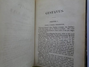 GUSTAVUS OR THE YOUNG RAKE & MY WIFE'S CHILD BY CHARLES PAUL DE KOCK 1839-40 FINE LEATHER BINDING