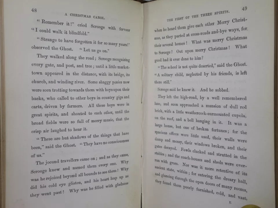 A CHRISTMAS CAROL BY CHARLES DICKENS 1844 FOURTH EDITION