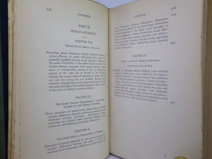 THE DESCENT OF MAN BY CHARLES DARWIN 1888 IN TWO VOLUMES