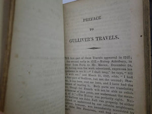 GULLIVER'S TRAVELS BY JONATHAN SWIFT 1808 FINE LEATHER BINDING