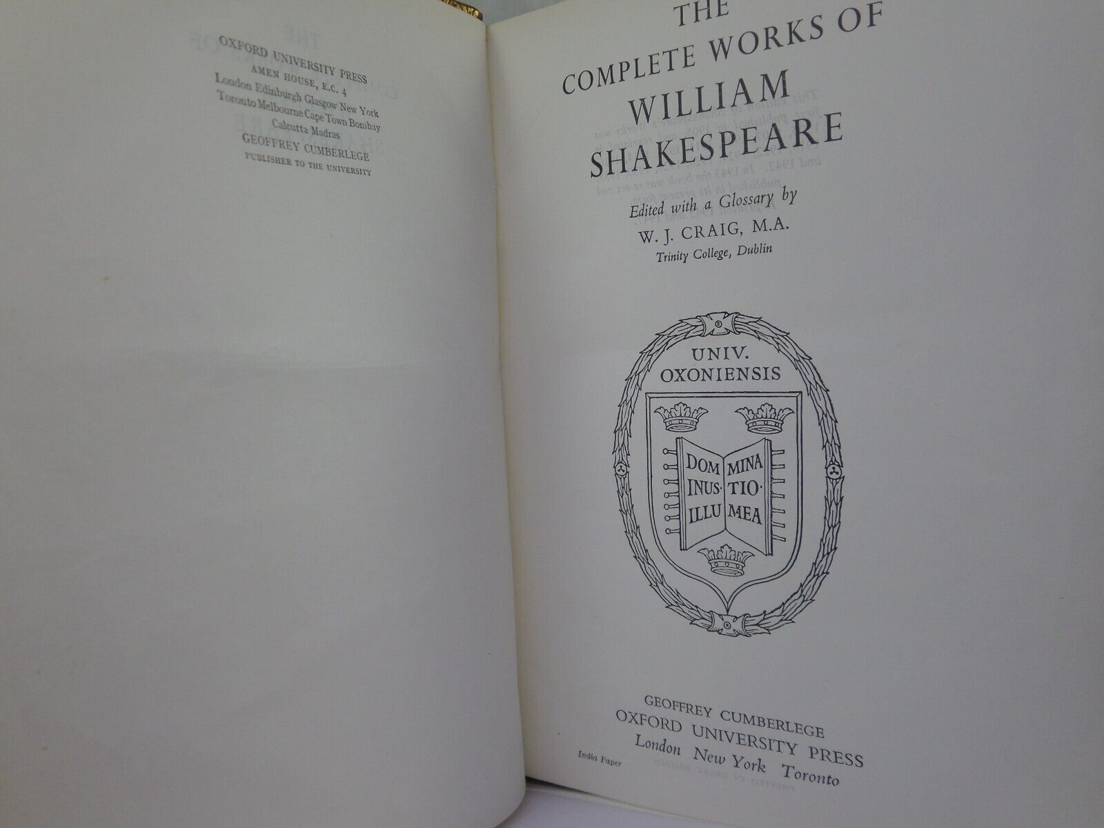 THE COMPLETE WORKS OF WILLIAM SHAKESPEARE 1947 FINE BINDING BY BAYNTUN-RIVIERE
