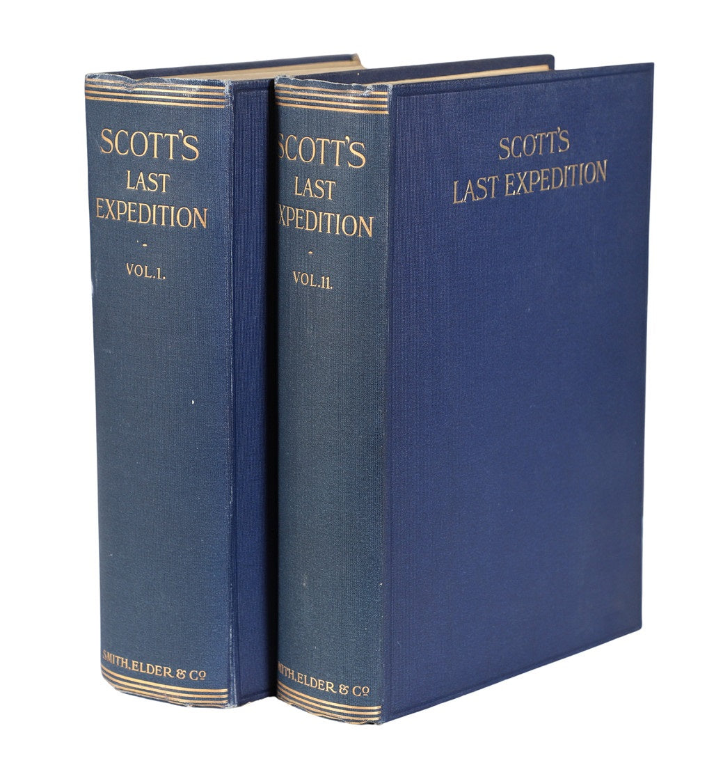 CAPTAIN R. F. SCOTT'S LAST EXPEDITION 1913 FIRST EDITION IN TWO VOLUMES