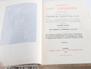 CAPTAIN R. F. SCOTT'S LAST EXPEDITION 1913 FIRST EDITION IN TWO VOLUMES