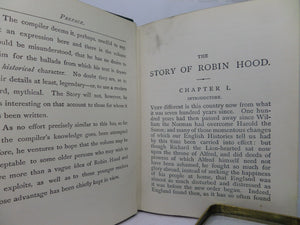 THE STORY OF ROBIN HOOD BY WILLIAM HEATON CA. 1870 ILLUSTRATED HARDCOVER