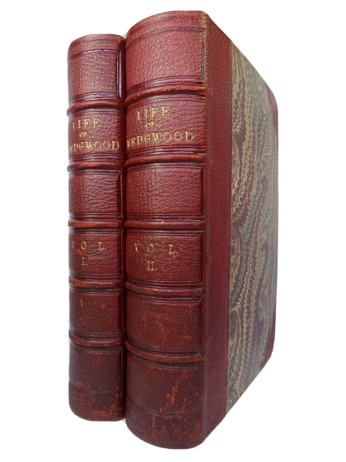 THE LIFE OF JOSIAH WEDGWOOD BY ELIZA METEYARD 1865-66 FIRST EDITION IN TWO VOLS.