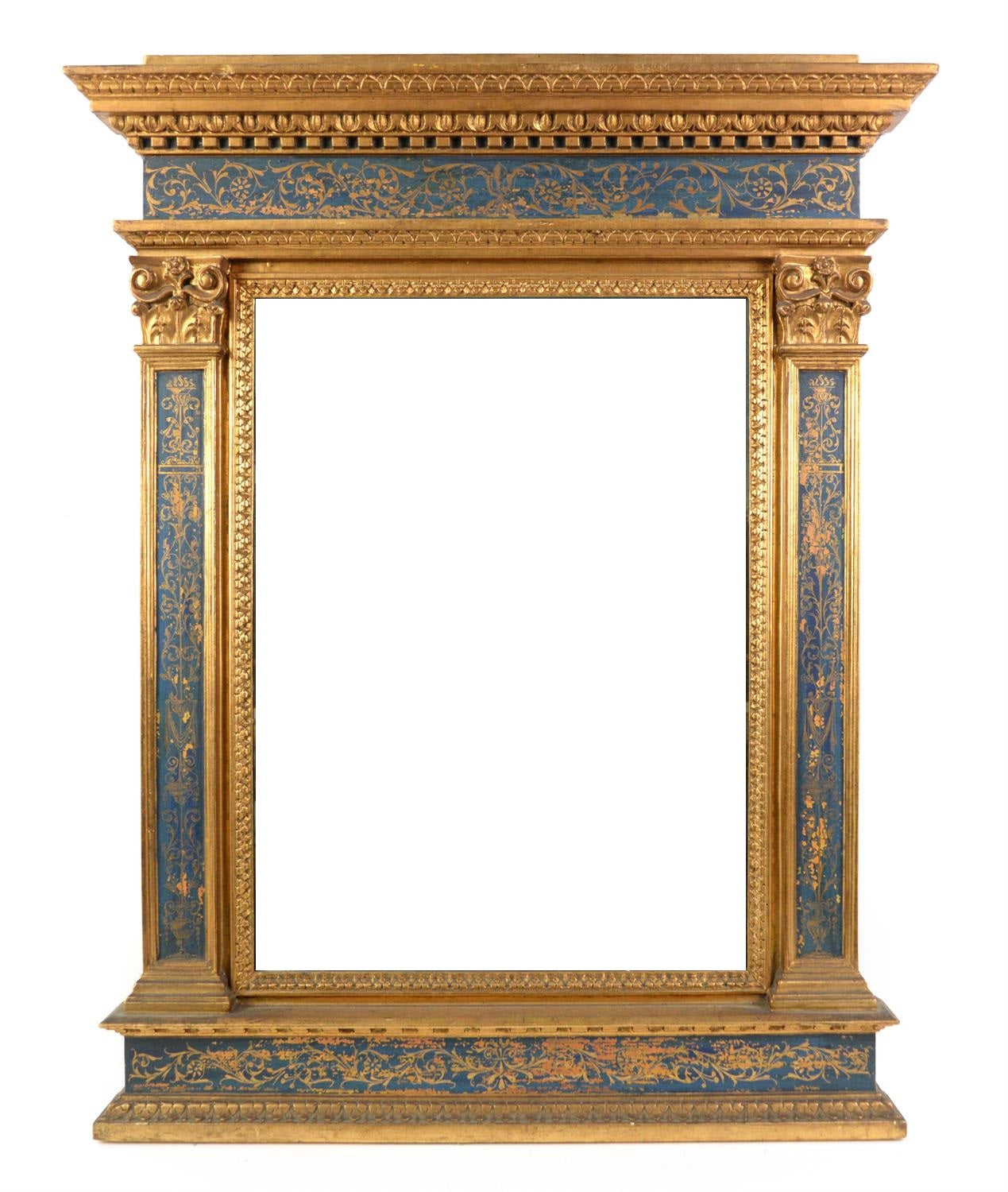 ANTIQUE 19TH CENTURY TABERNACLE PICTURE FRAME