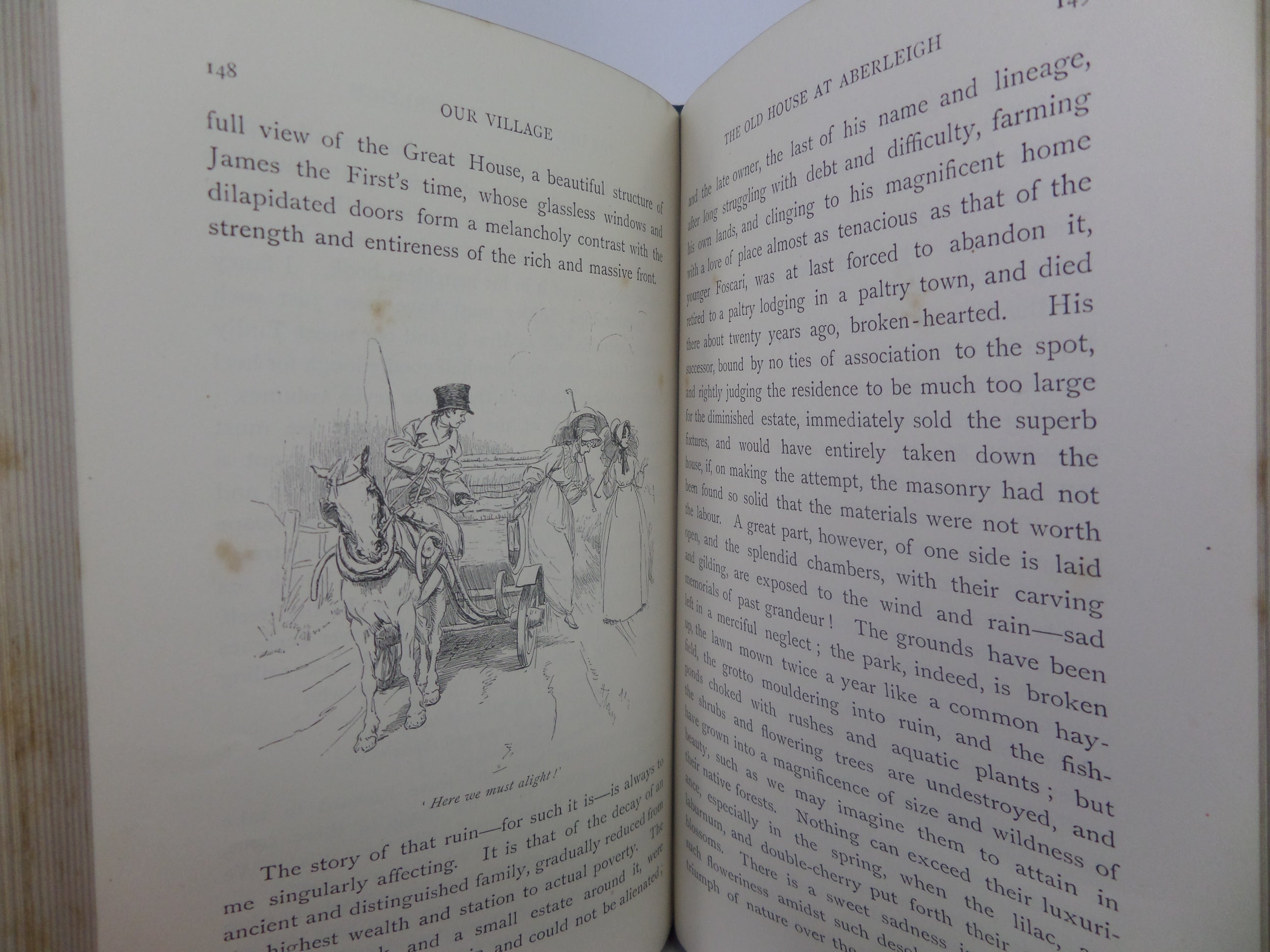 OUR VILLAGE BY MARY RUSSELL MITFORD 1893 HUGH THOMSON ILLUSTRATIONS