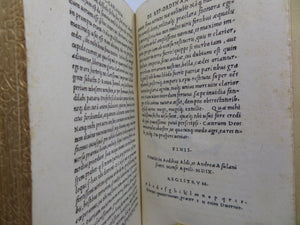 DE CONIURATIONE CATILINAE BY GAIUS SALLUSTIUS CRISPUS 1509 FIRST ALDINE EDITION