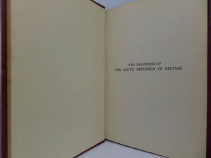 THE DIAGNOSIS OF THE ACUTE ABDOMEN IN RHYME BY ZETA 1955 THIRD EDITION