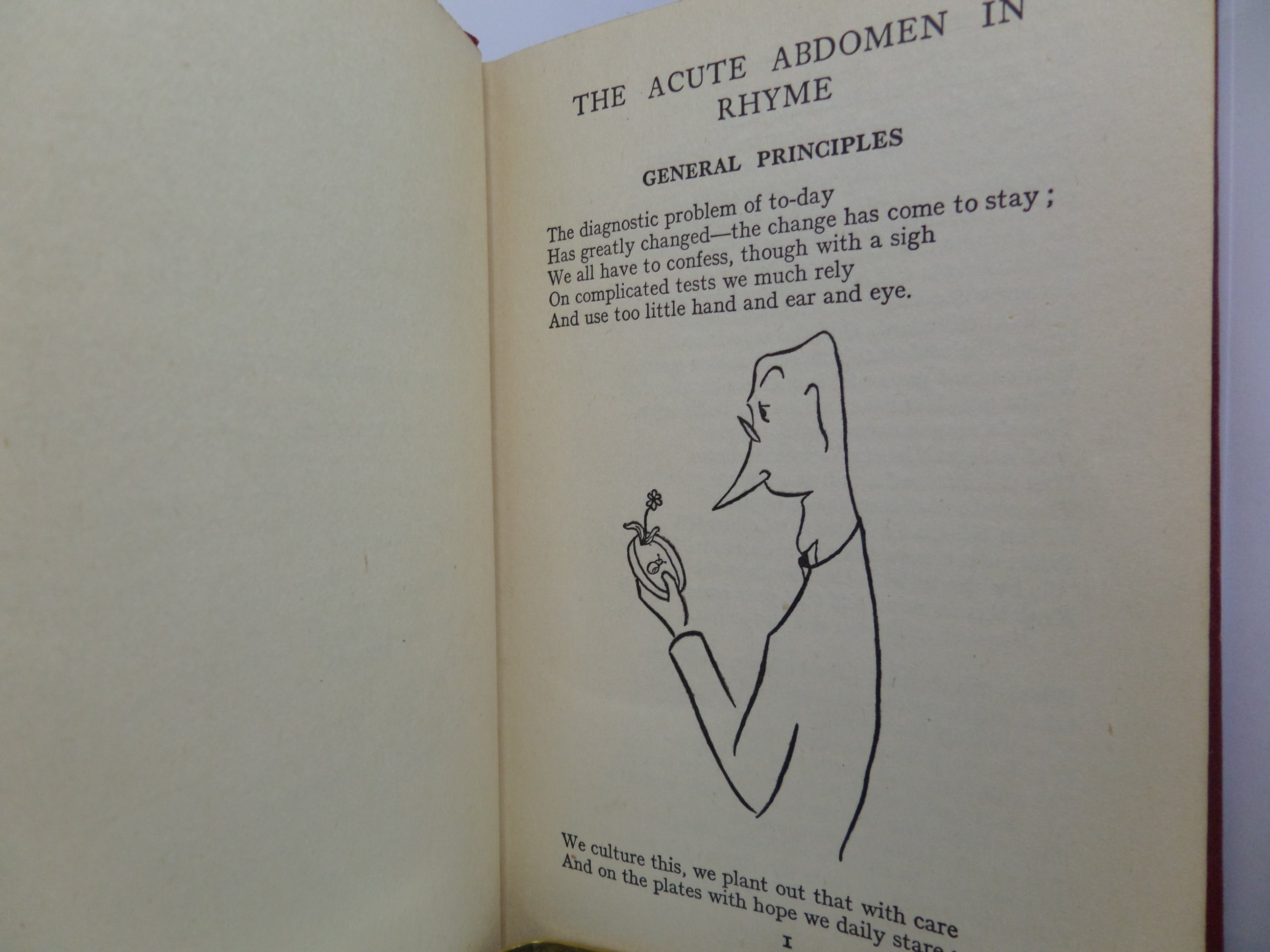 THE DIAGNOSIS OF THE ACUTE ABDOMEN IN RHYME BY ZETA 1955 THIRD EDITION