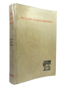 SELECTIONS FROM THE WRITINGS OF WILLIAM BLAKE 1893 VELLUM BINDING
