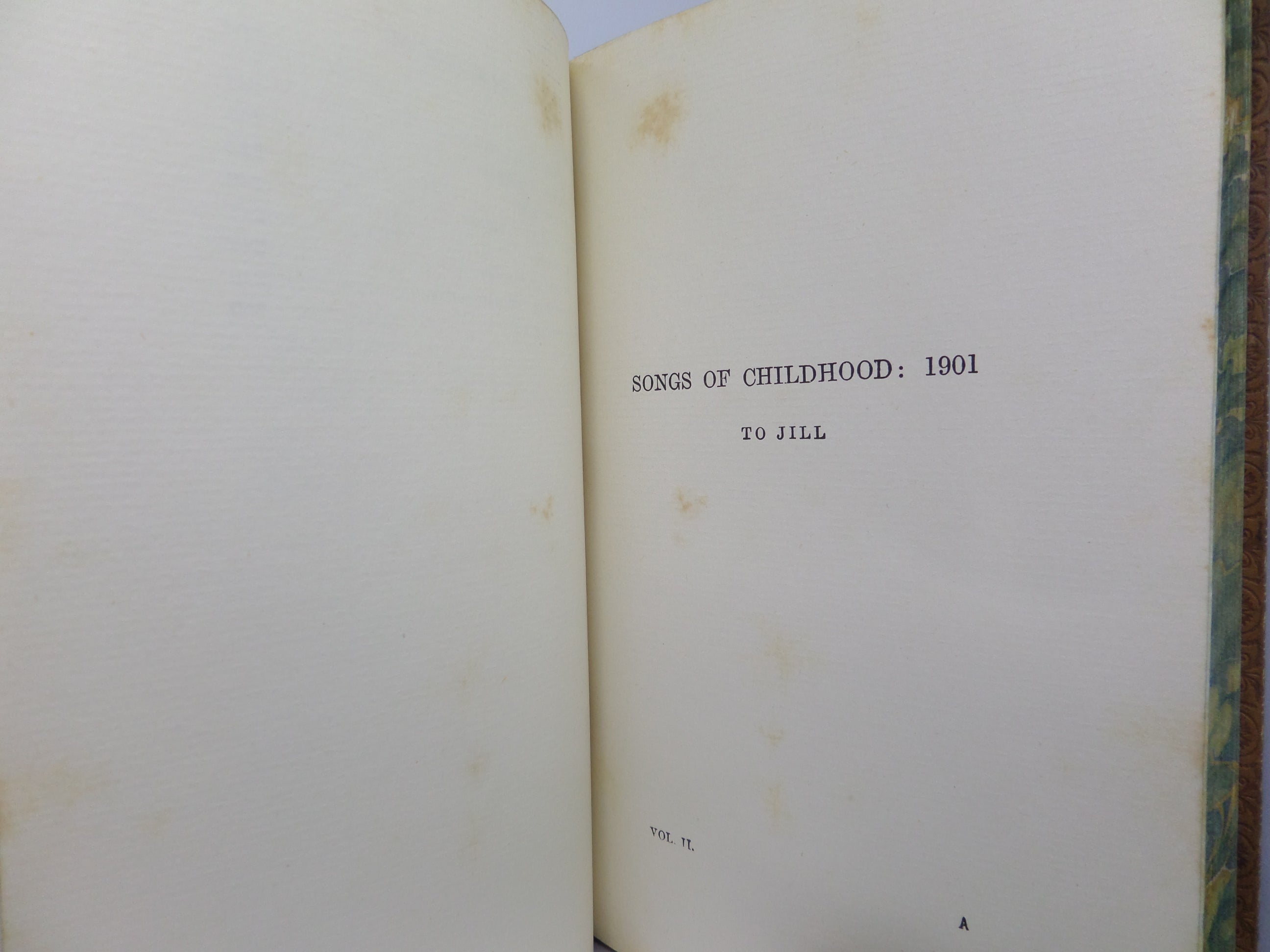 POEMS 1901 TO 1918 BY WALTER DE LA MARE, IN TWO VOLUMES, FINE LEATHER BINDINGS