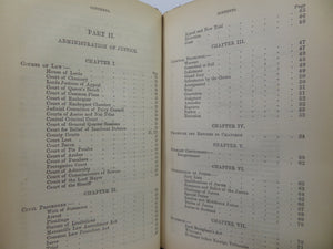 CABINET LAWYER: A POPULAR DIGEST OF THE LAWS OF ENGLAND 1857 LEATHER BINDING