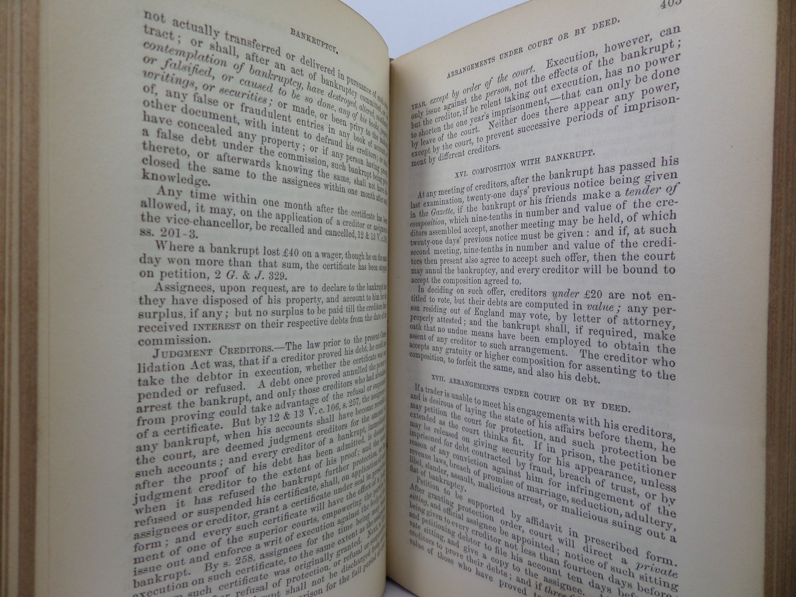 CABINET LAWYER: A POPULAR DIGEST OF THE LAWS OF ENGLAND 1857 LEATHER BINDING