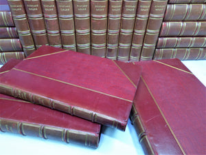 THE WORKS OF RUDYARD KIPLING IN 24 VOLUMES FINELY BOUND BY BICKERS & SON 1902-10