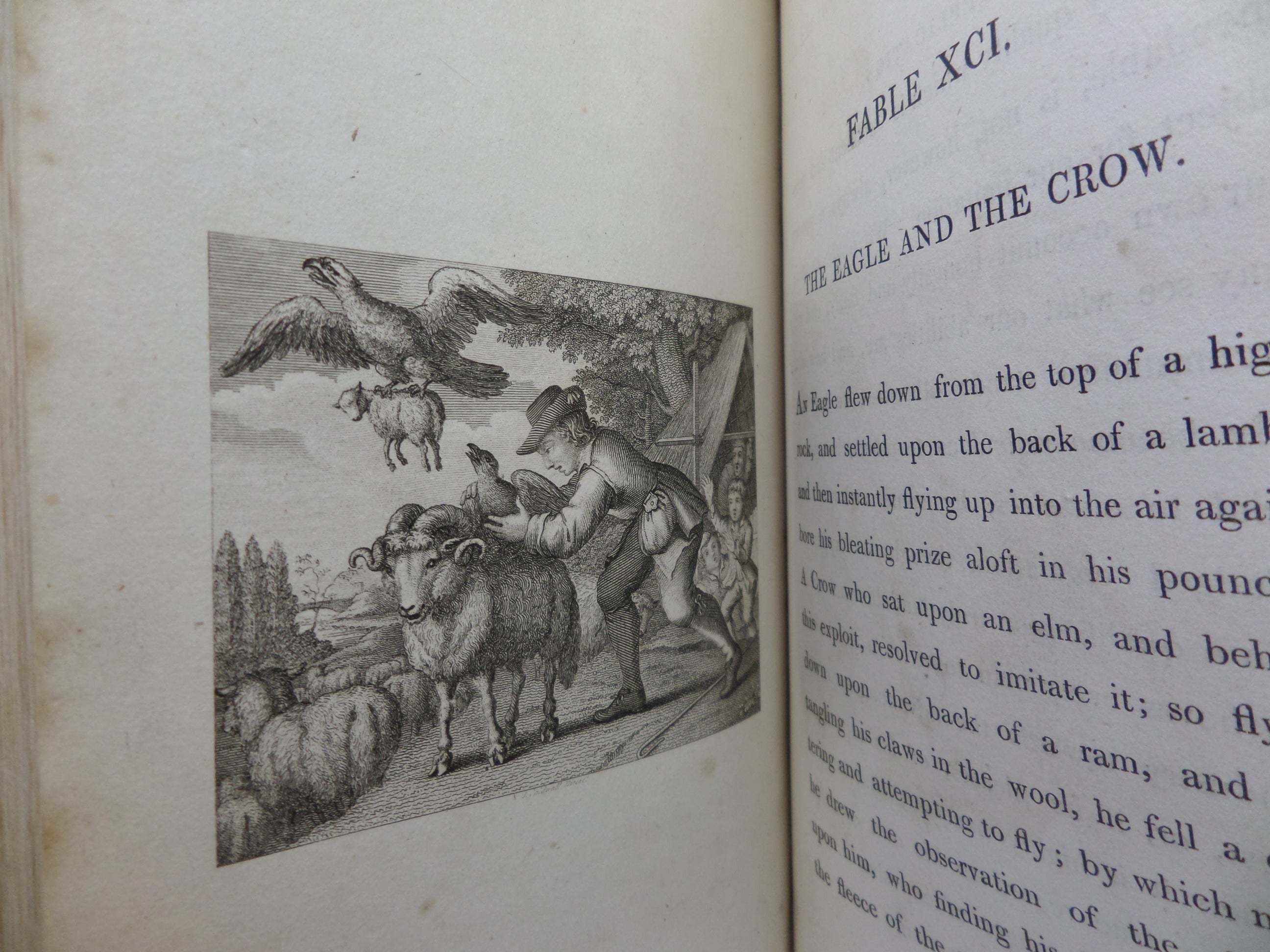 THE FABLES OF AESOP 1793 IN TWO VOLUMES, FINELY BOUND BY WILLIAM JACKSON