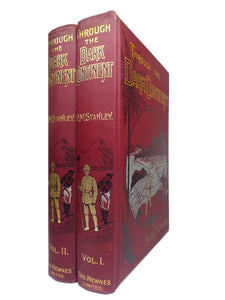 THROUGH THE DARK CONTINENT BY HENRY M. STANLEY 1899 IN TWO FINE VOLUMES