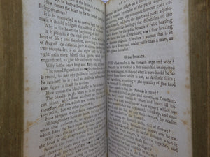 THE WORKS OF ARISTOTLE IN FOUR PARTS 1792 LEATHER BINDING
