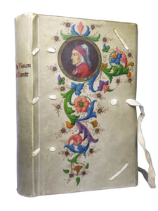 THE VISION OF DANTE ALIGHIERI 1909 HAND-PAINTED BINDING BY THE GIANNINI FAMILY