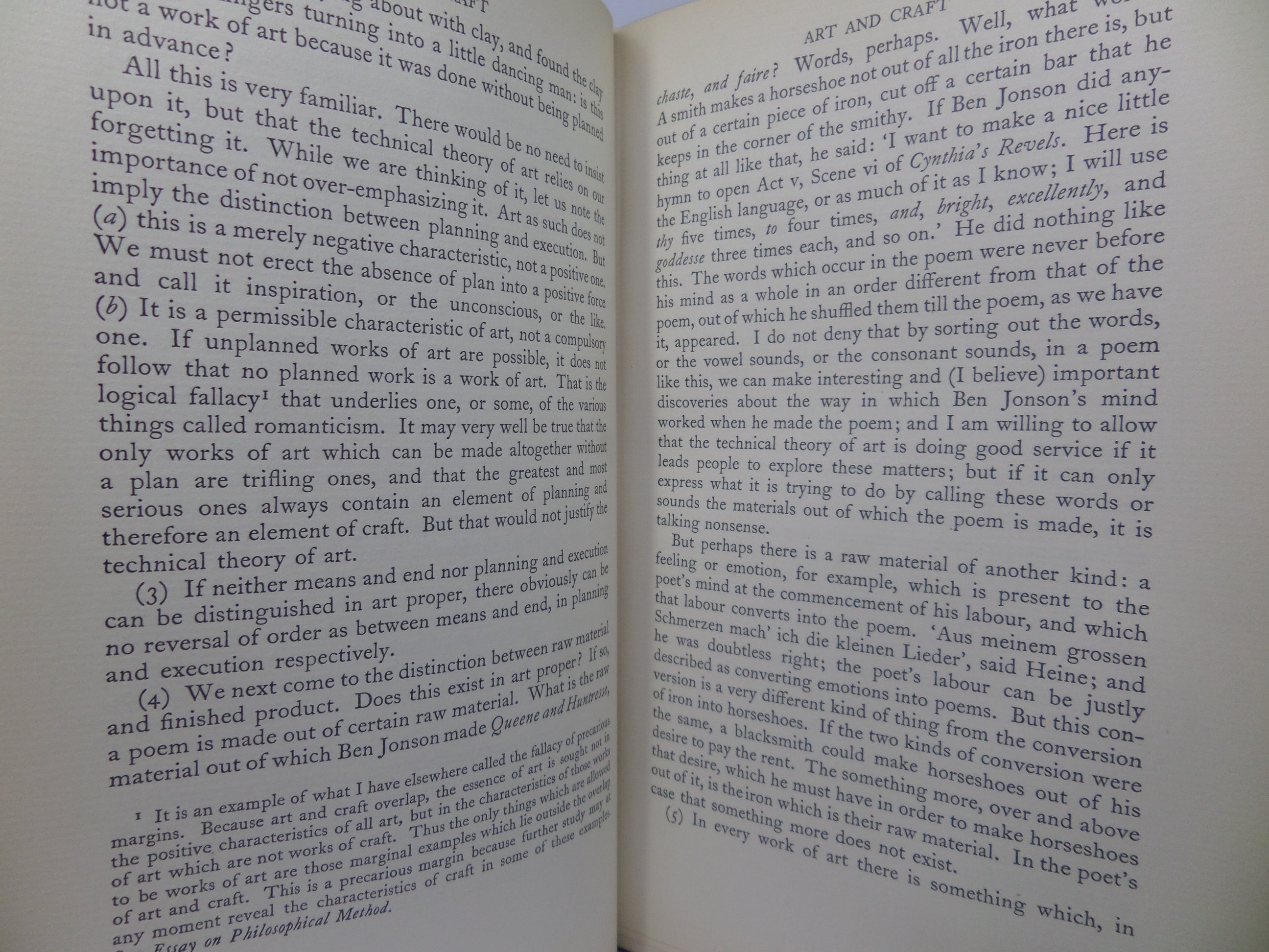 THE PRINCIPLES OF ART BY R.G. COLLINGWOOD 1938 FIRST EDITION HARDCOVER