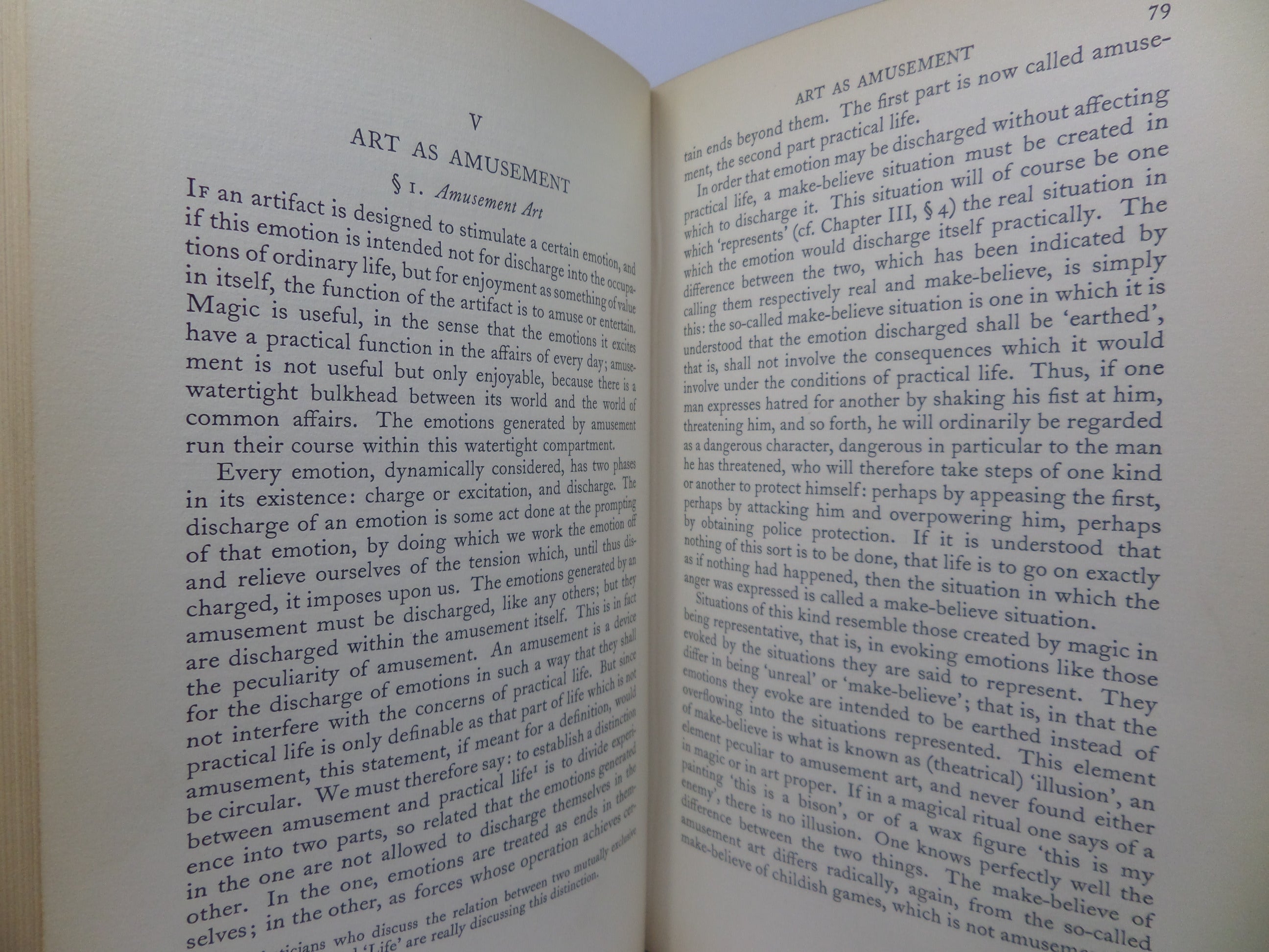 THE PRINCIPLES OF ART BY R.G. COLLINGWOOD 1938 FIRST EDITION HARDCOVER