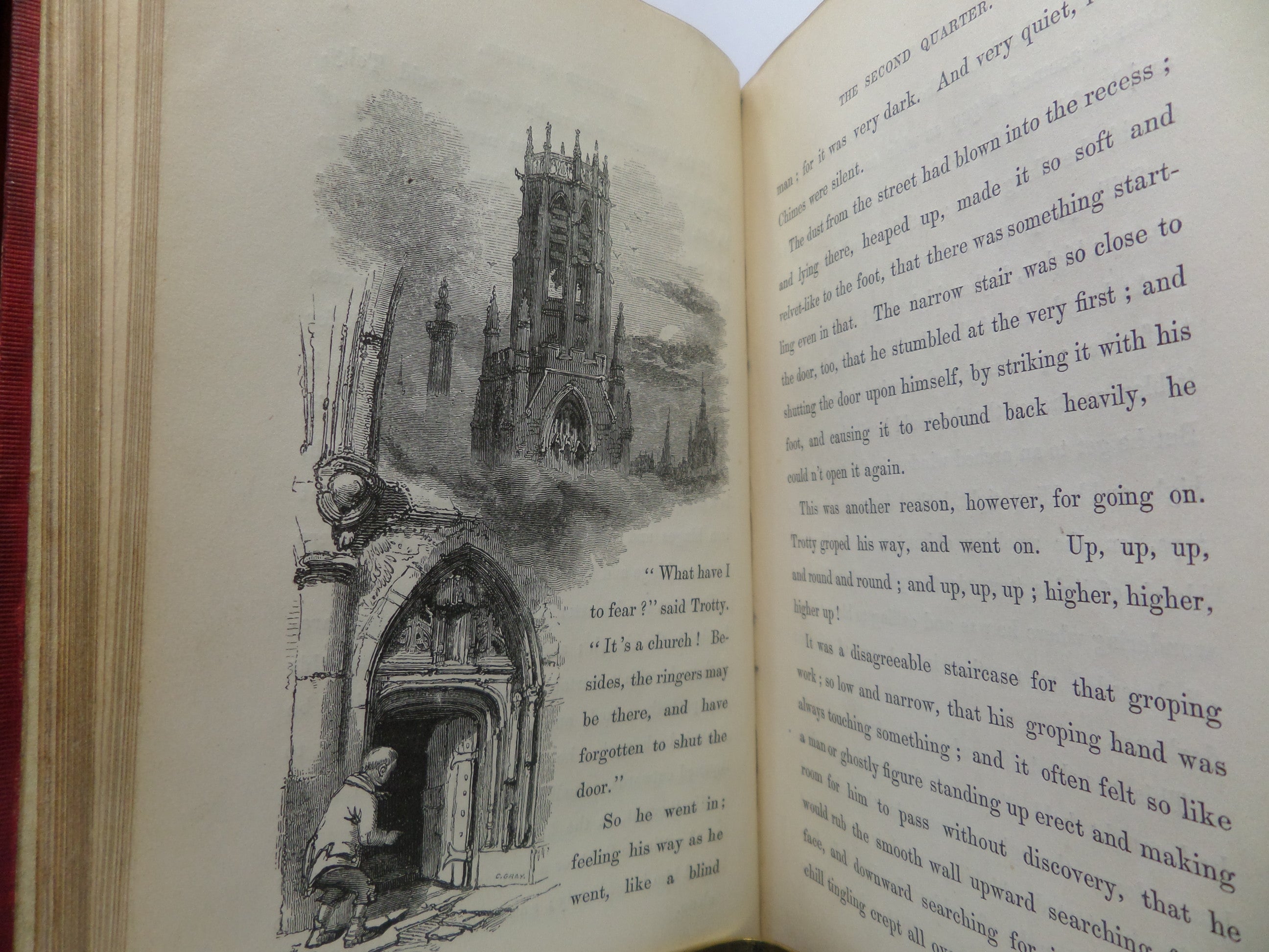 THE CHIMES: A GOBLIN STORY BY CHARLES DICKENS 1845 FIRST EDITION, SECOND ISSUE