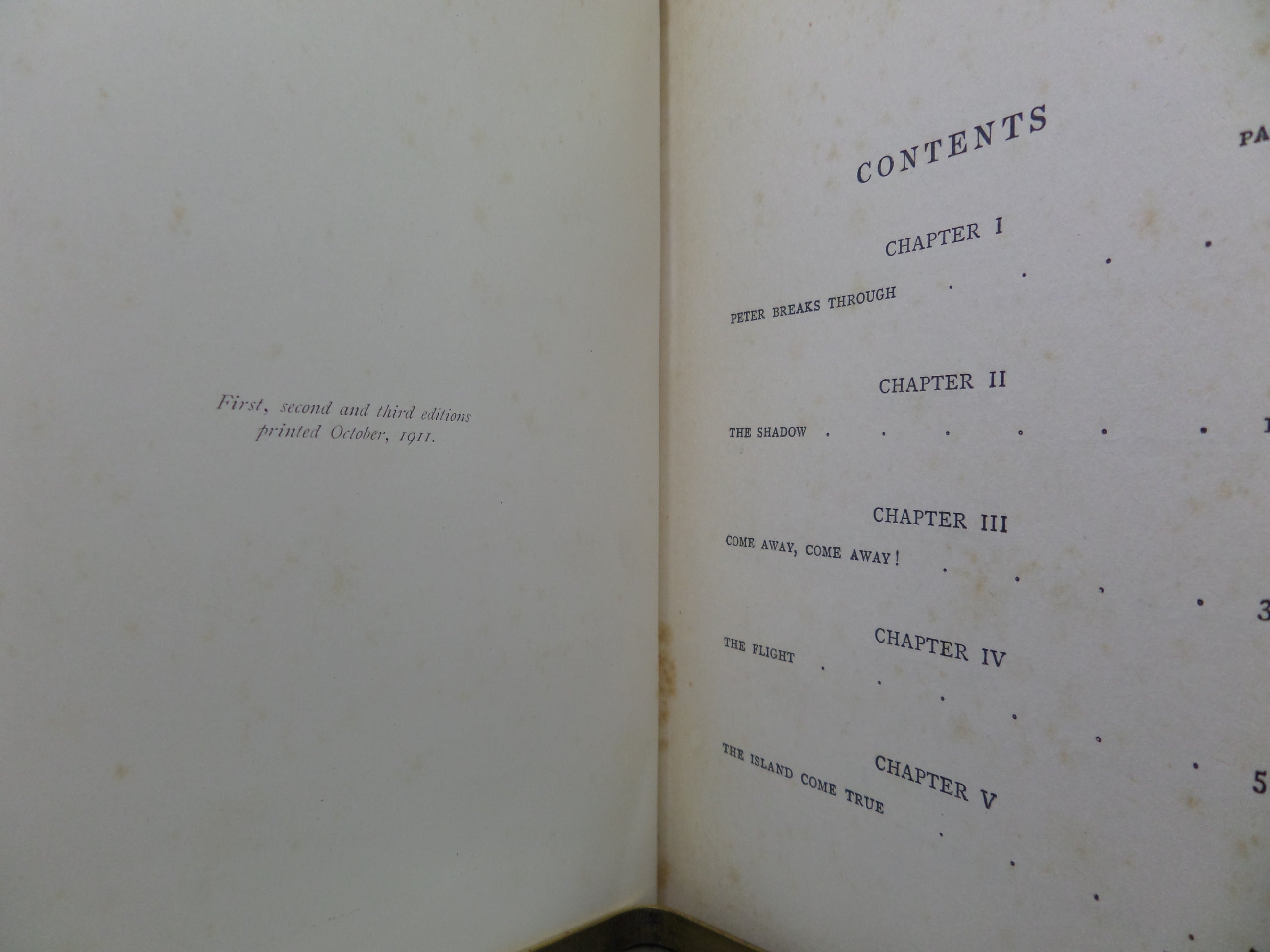 PETER AND WENDY BY J. M. BARRIE ILLUSTRATED BY F. D. BEDFORD 1911 THIRD PRINTING