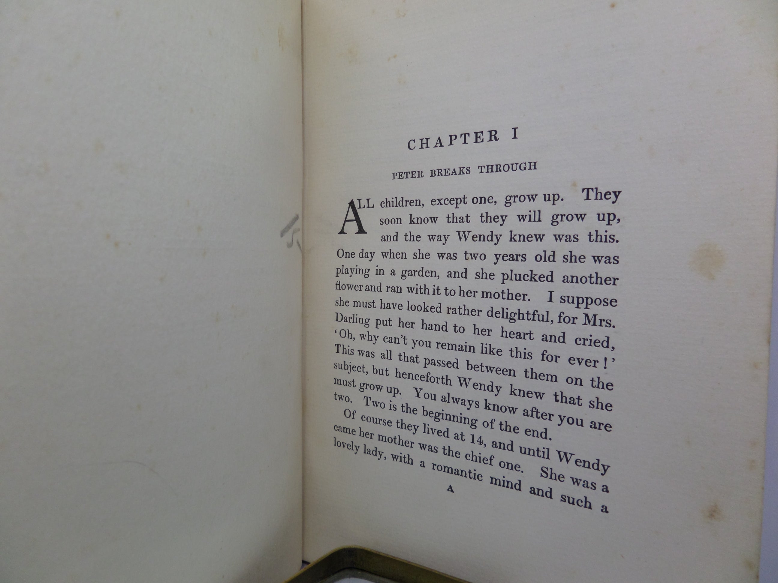 PETER AND WENDY BY J. M. BARRIE ILLUSTRATED BY F. D. BEDFORD 1911 THIRD PRINTING