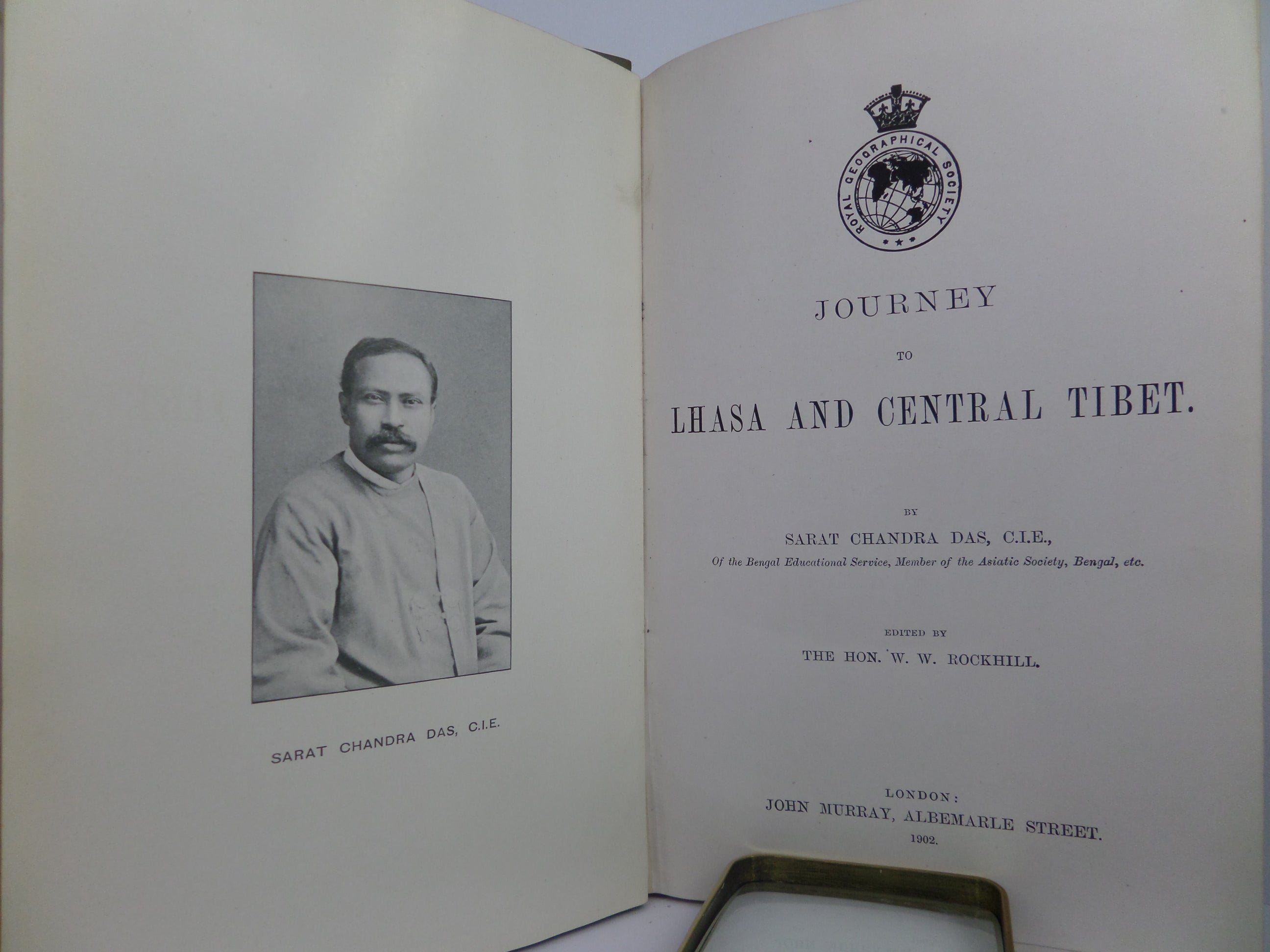 JOURNEY TO LHASA AND CENTRAL TIBET BY SARAT CHANDRA DAS 1902 FIRST EDITION