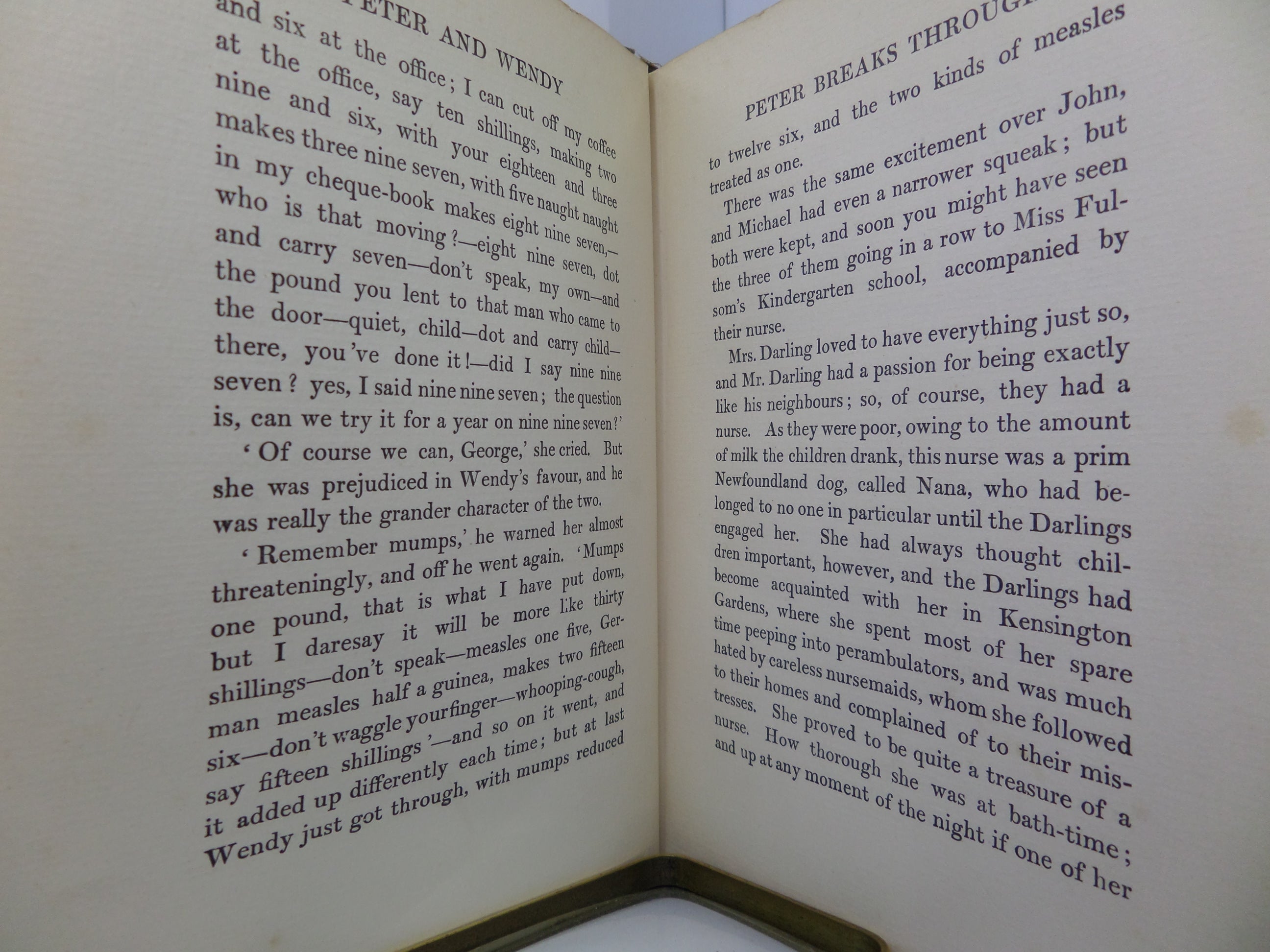 PETER AND WENDY BY J. M. BARRIE ILLUSTRATED BY F. D. BEDFORD 1911 THIRD PRINTING