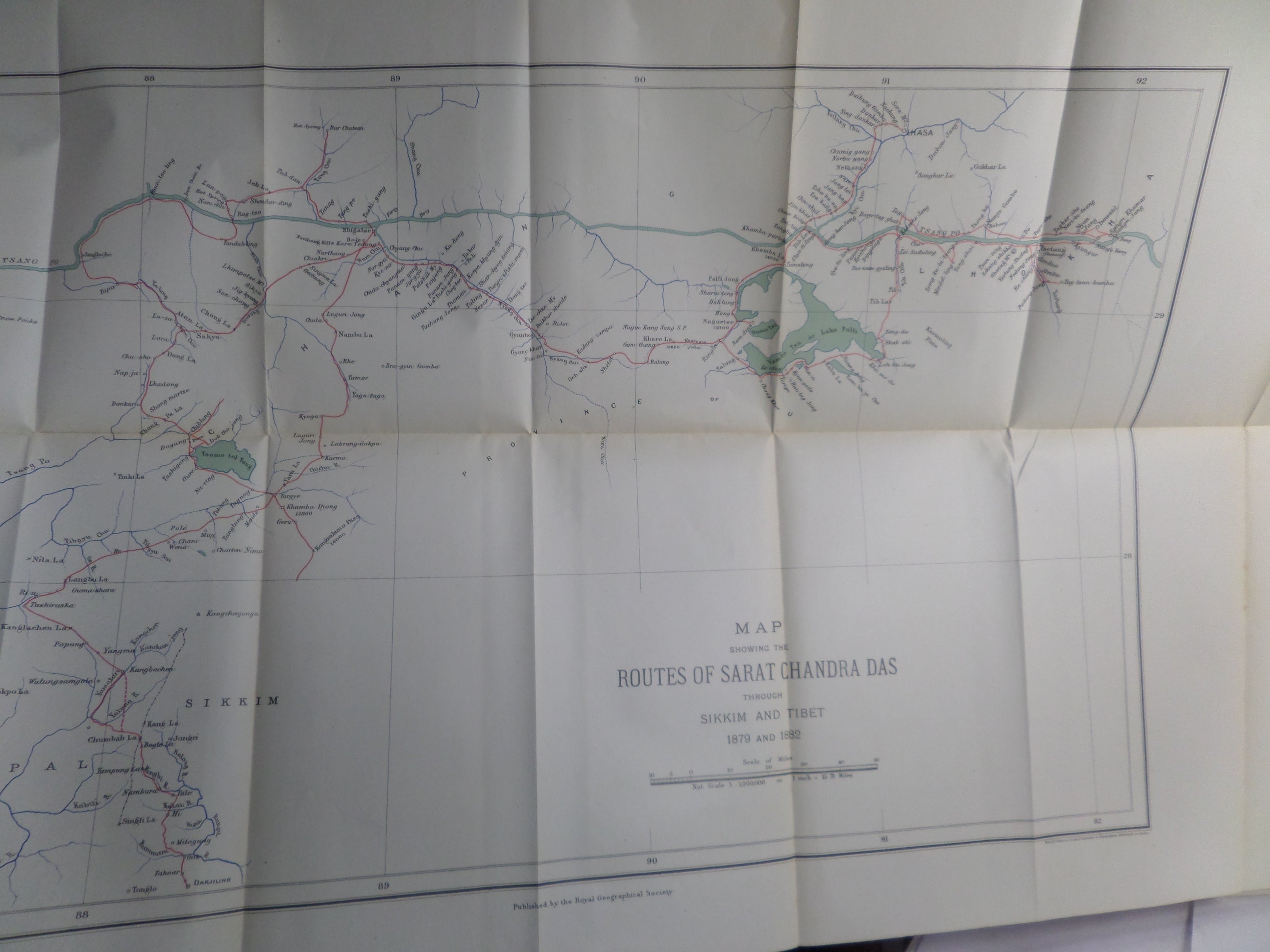 JOURNEY TO LHASA AND CENTRAL TIBET BY SARAT CHANDRA DAS 1902 FIRST EDITION