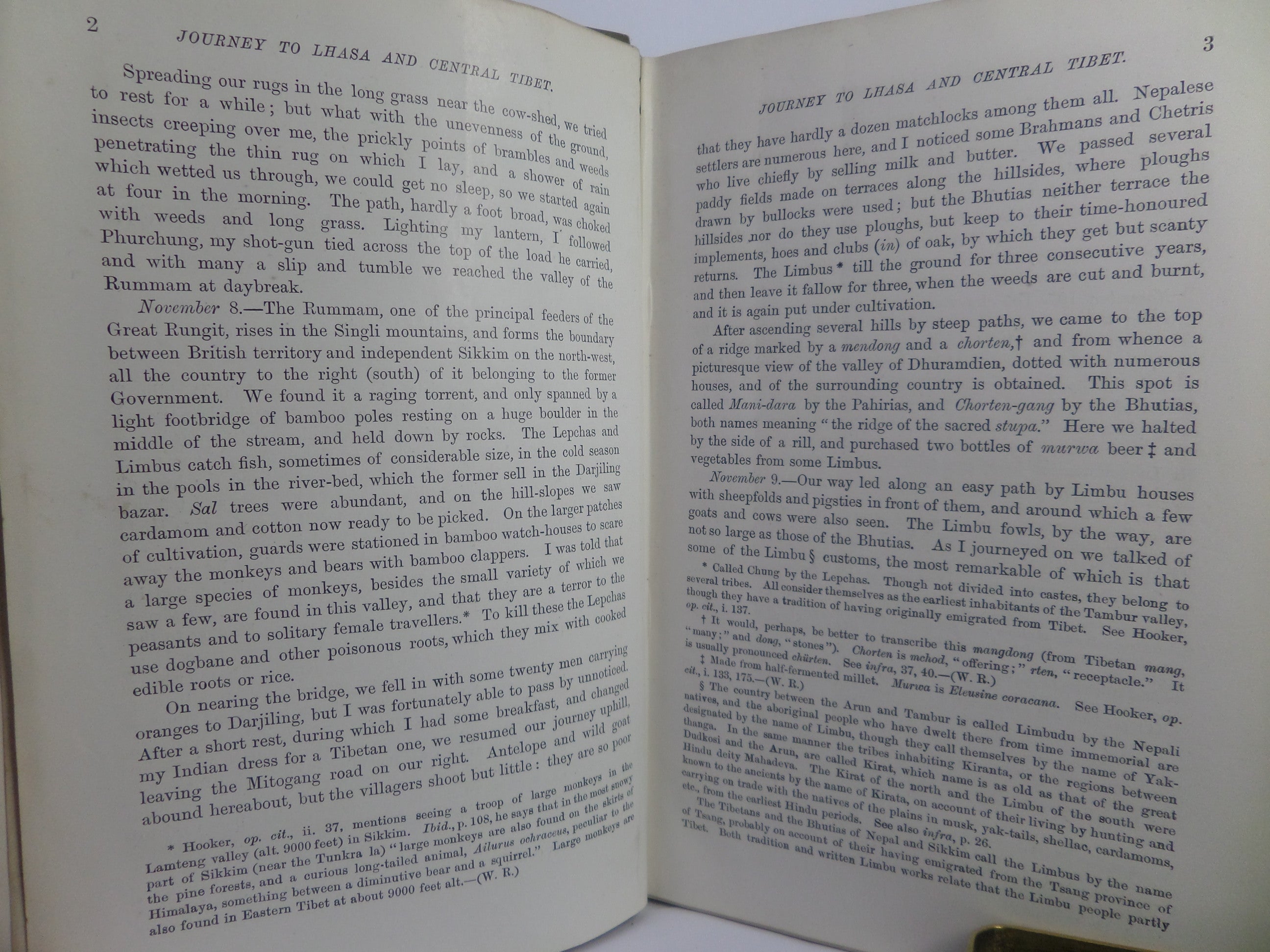 JOURNEY TO LHASA AND CENTRAL TIBET BY SARAT CHANDRA DAS 1902 FIRST EDITION