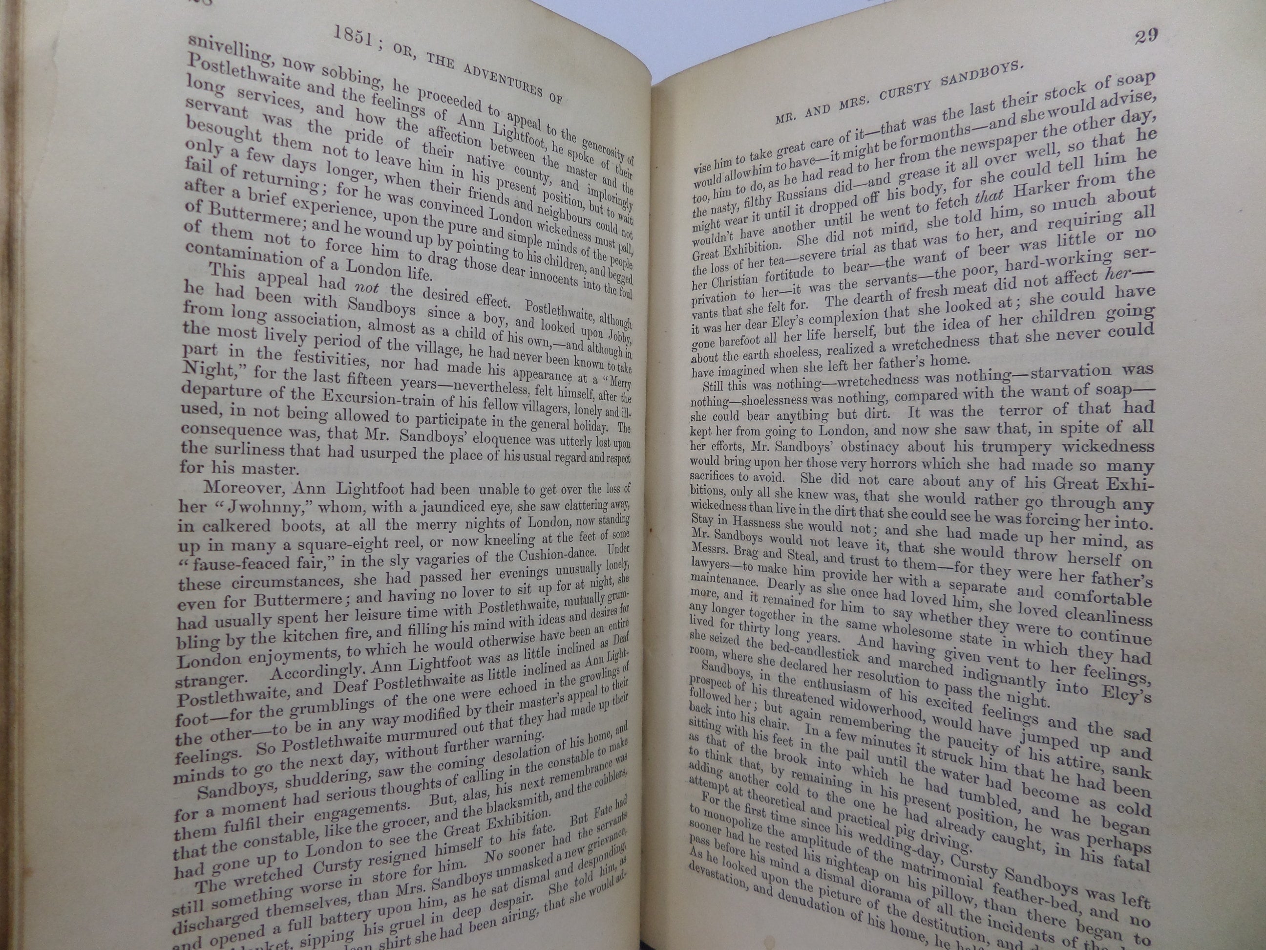 THE WORLD'S SHOW 1851 OR THE ADVENTURES OF MR & MRS SANDBOYS AND FAMILY