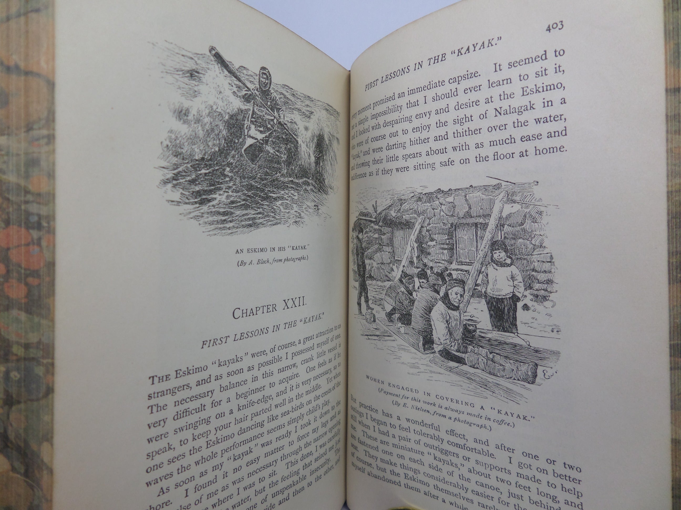 THE FIRST CROSSING OF GREENLAND BY FRIDTJOF NANSEN 1898 LEATHER BINDING