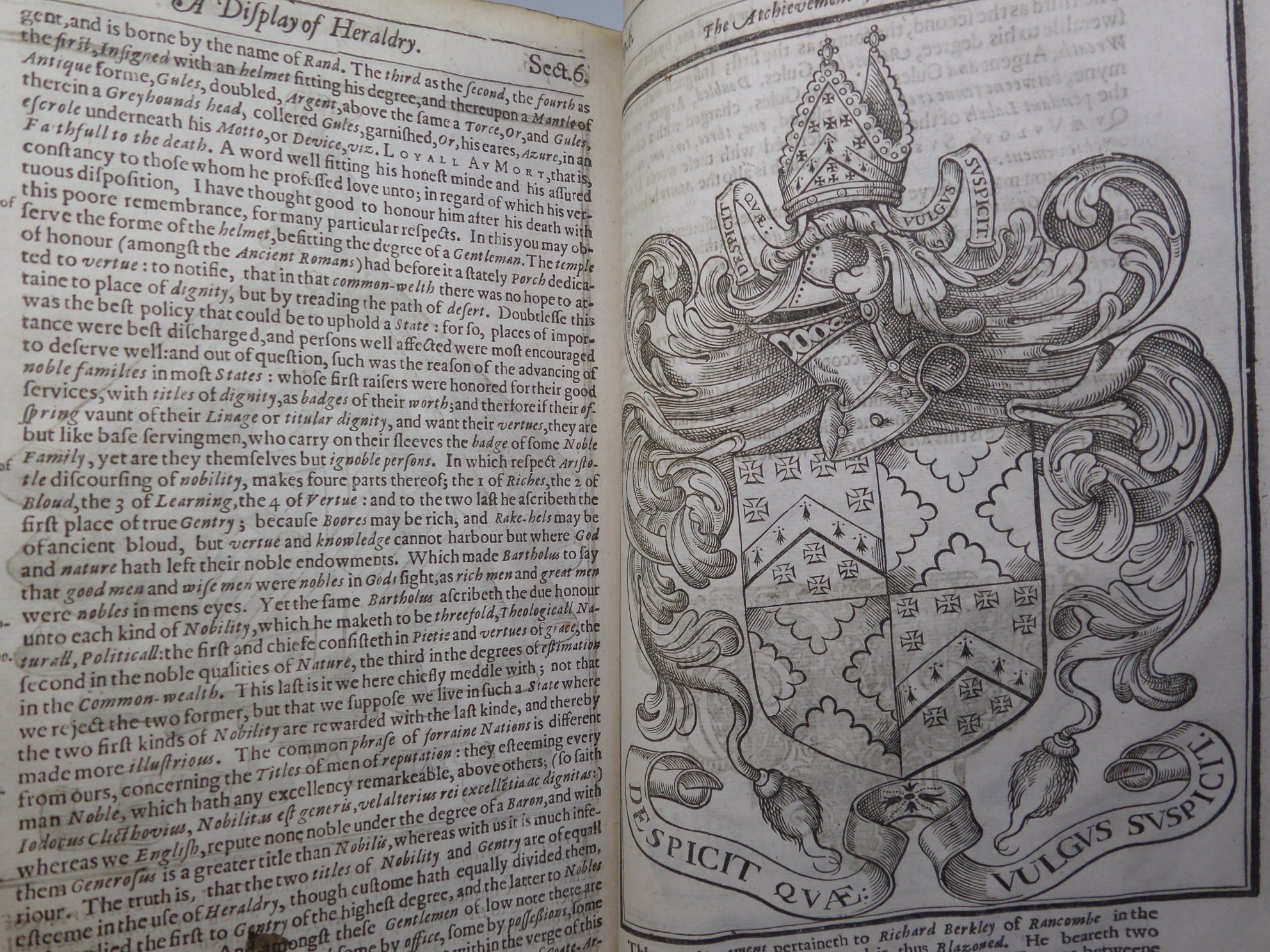 A DISPLAY OF HERALDRY BY JOHN GUILLIM 1638 THIRD EDITION