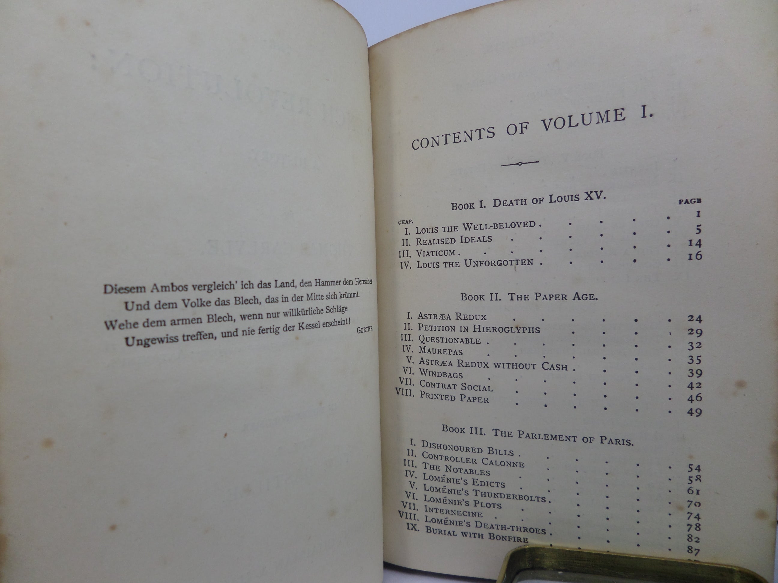 THE FRENCH REVOLUTION BY THOMAS CARLYLE CA.1900 FINE LEATHER BINDING