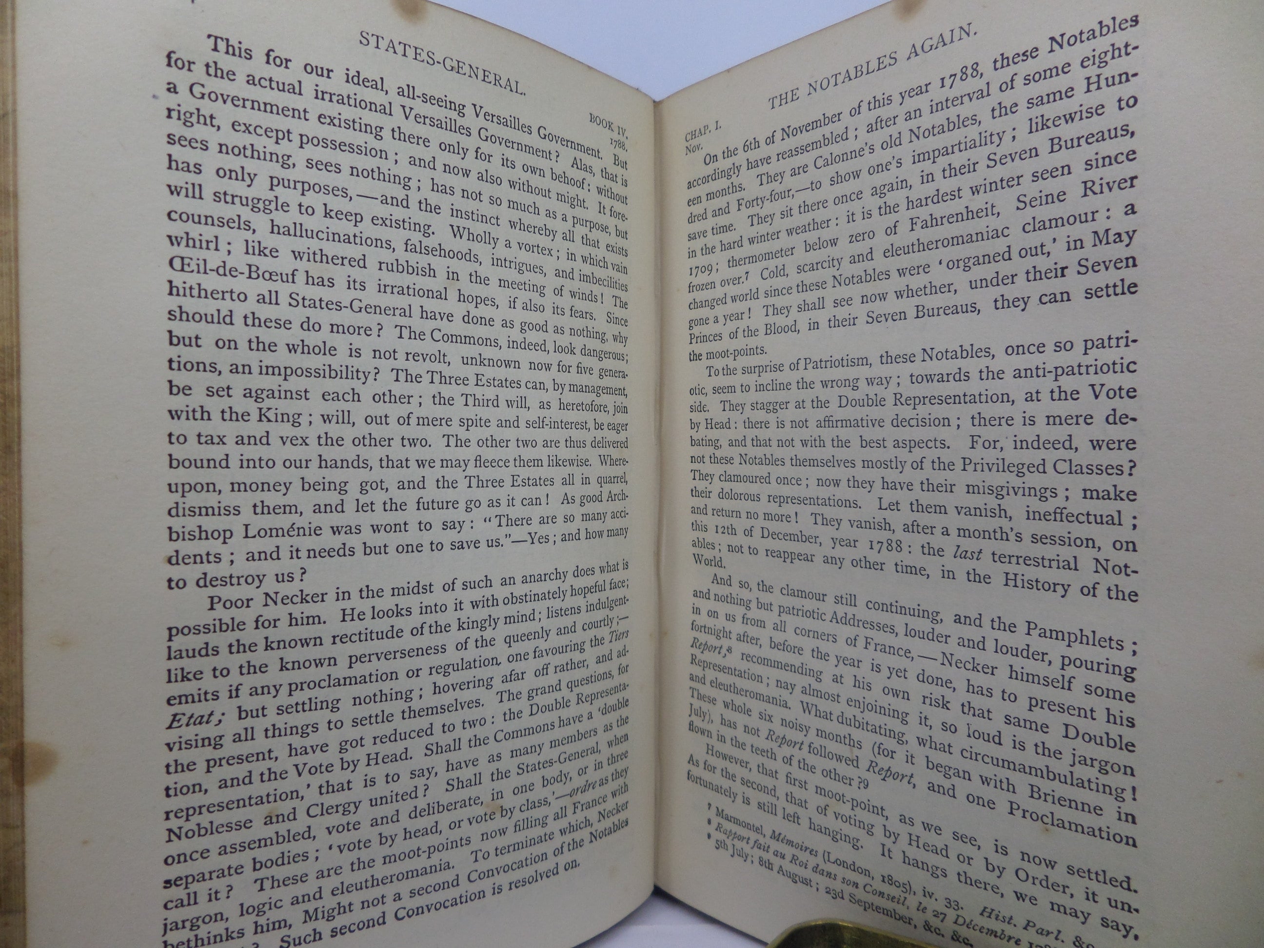 THE FRENCH REVOLUTION BY THOMAS CARLYLE CA.1900 FINE LEATHER BINDING