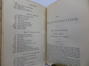 THE FRENCH REVOLUTION BY THOMAS CARLYLE CA.1900 FINE LEATHER BINDING