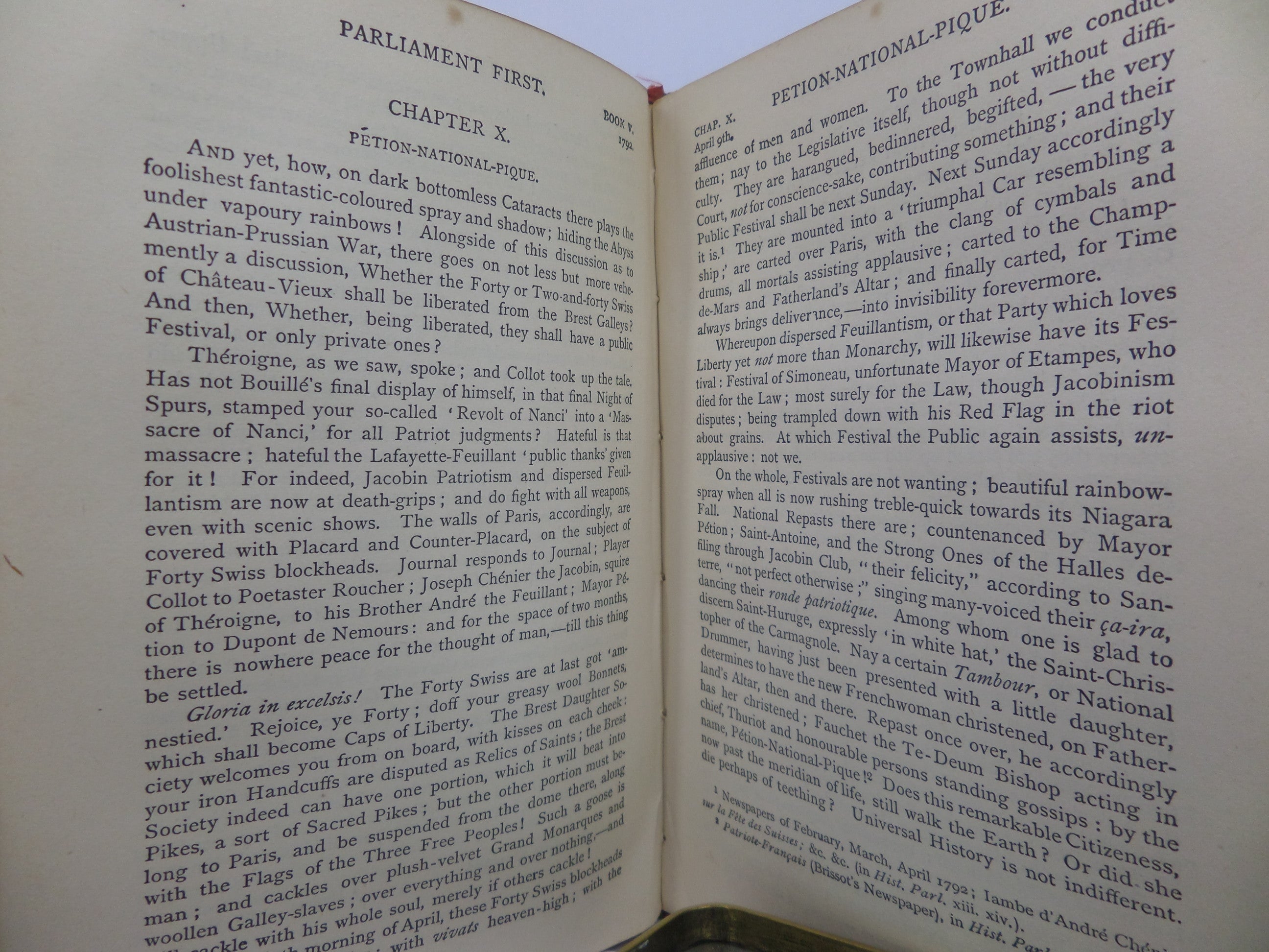 THE FRENCH REVOLUTION BY THOMAS CARLYLE CA.1900 FINE LEATHER BINDING