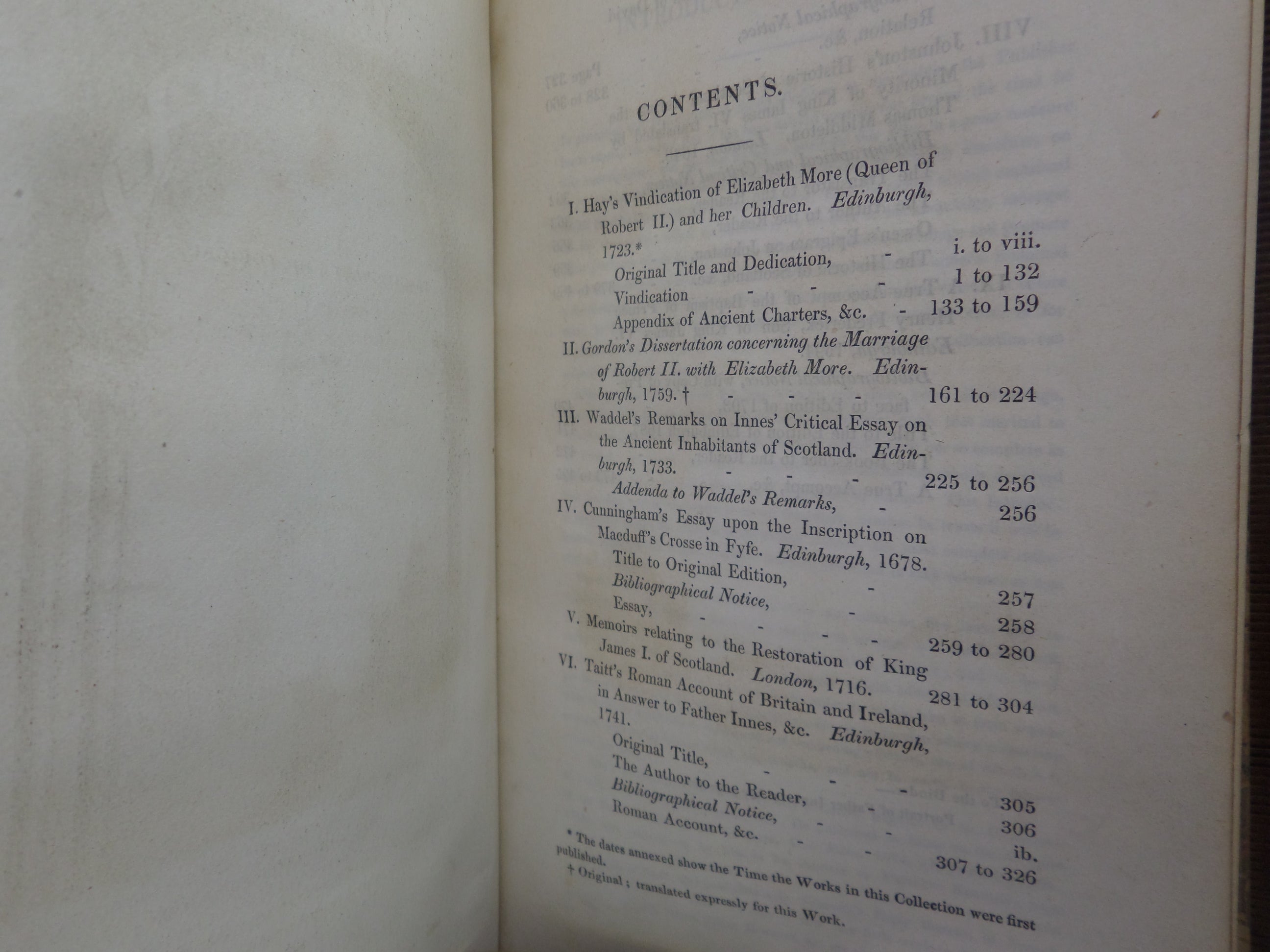 TRACTS ILLUSTRATIVE OF THE TRADITIONARY & HISTORICAL ANTIQUITIES OF SCOTLAND 1836