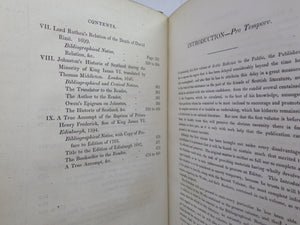 TRACTS ILLUSTRATIVE OF THE TRADITIONARY & HISTORICAL ANTIQUITIES OF SCOTLAND 1836