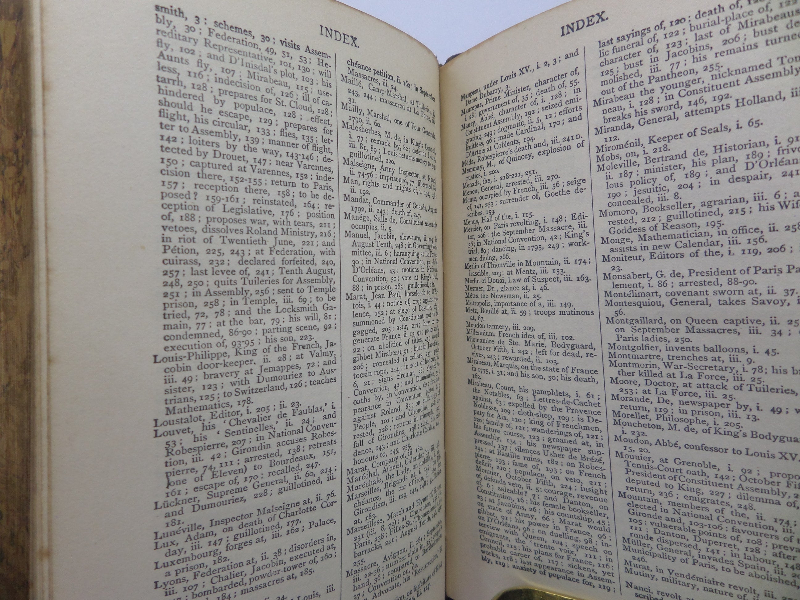 THE FRENCH REVOLUTION BY THOMAS CARLYLE CA.1900 FINE LEATHER BINDING