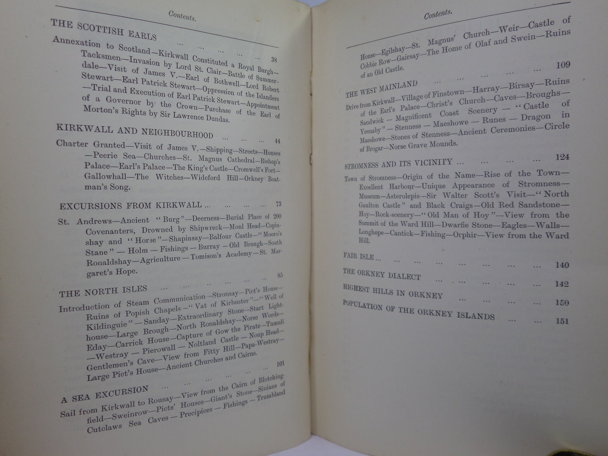 HAND-BOOK TO THE ORKNEY ISLANDS, PUBLISHED BY WILLIAM PEACE CA.1912